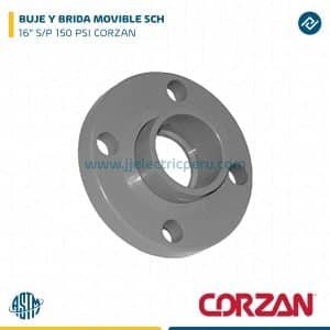 BUJE Y BRIDA MOVIBLE SCH 16" S/P 150 PSI CORZAN