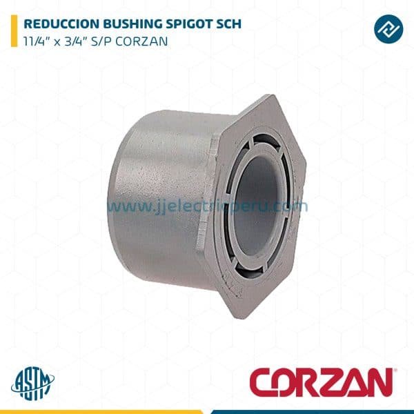 REDUCCION BUSHING SPIGOT SCH 1 1/4"X3/4" S/P CORZAN