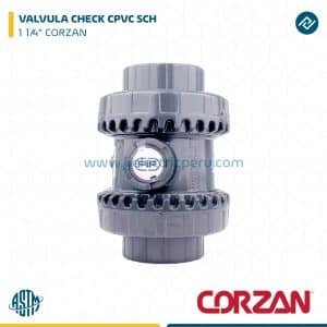 VALVULA CHECK CPVC SCH 1 1/4" CORZAN