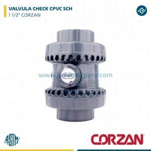 VALVULA CHECK CPVC SCH 1 1/2" CORZAN