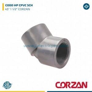 CODO HP CPVC SCH 45° 1 1/2" CORZAN