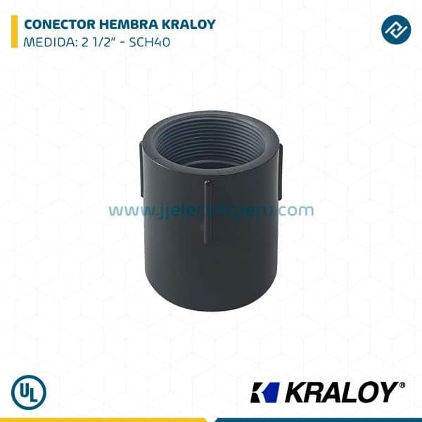 CONECTOR HEMBRA KRALOY 2 1/2" SCH40
