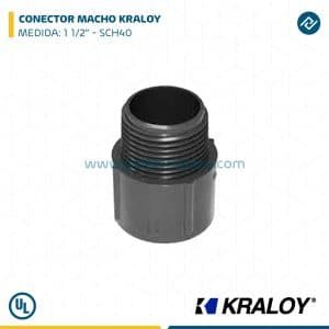 CONECTOR MACHO KRALOY 1 1/2" SCH40