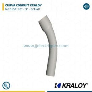 CURVA CONDUIT KRALOY 30° 3" SCH40