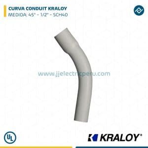 CURVA CONDUIT KRALOY 45° 1/2" SCH40