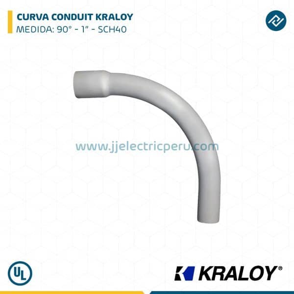 CURVA CONDUIT KRALOY 90° 1" SCH40