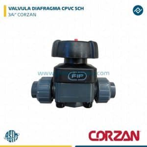 VALVULA DIAFRAGMA CPVC SCH 3/4" CORZAN