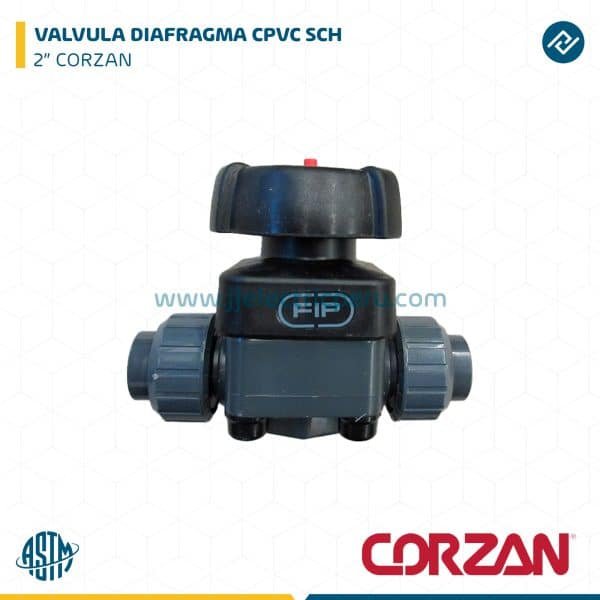 VALVULA DIAFRAGMA CPVC SCH 2" CORZAN