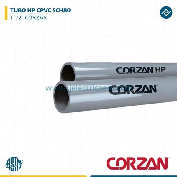 TUBO HP CPVC SCH80 1 1/2" CORZAN