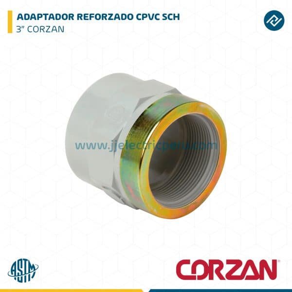 ADAPTADOR REFORZADO HP CPVC SCH 3" CORZAN