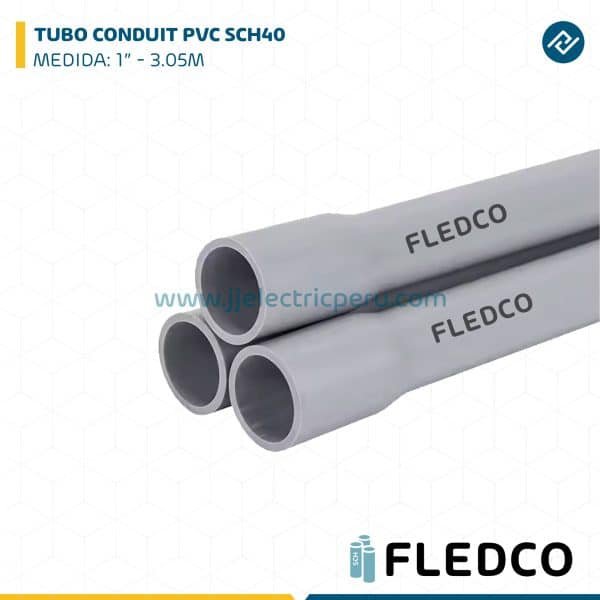 TUBO CONDUIT PVC SCH40 1" X 3.05M