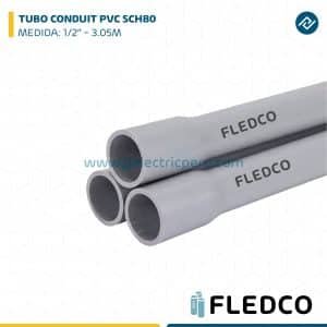 TUBO CONDUIT PVC SCH80 1/2" X 3.05M