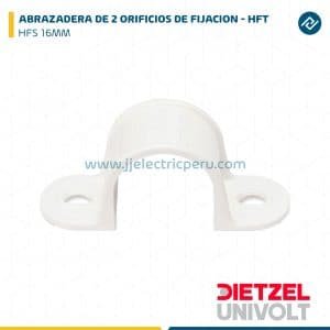 ABRAZADERA DE 2 ORIFICIOS DE FIJACION - HFT HFS 16MM DIETZEL UNIVOLT