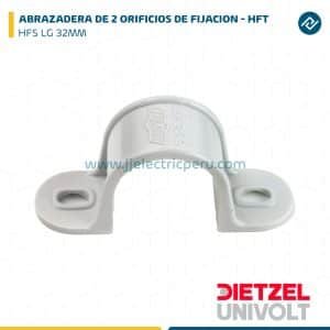 ABRAZADERA DE 2 ORIFICIOS DE FIJACION - HFT HFS LG 32MM DIETZEL UNIVOLT