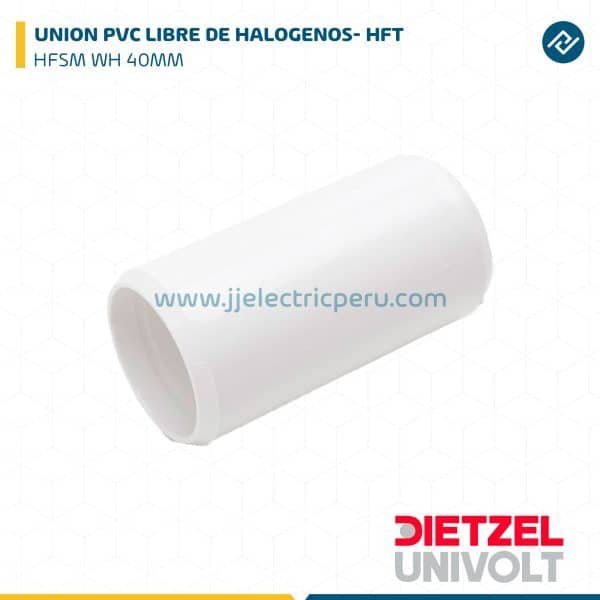 UNION PVC LIBRE DE HALOGENOS - HFT HFSM WH 40MM DIETZEL UNIVOLT