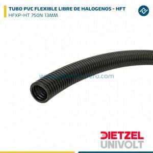 TUBO PVC FLEXIBLE LIBRE DE HALOGENOS - HFT HFXP-HT TURBO 750N 13MM DIETZEL UNIVOLT