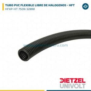 TUBO PVC FLEXIBLE LIBRE DE HALOGENOS - HFT HFXP-HT TURBO 750N 32MM DIETZEL UNIVOLT