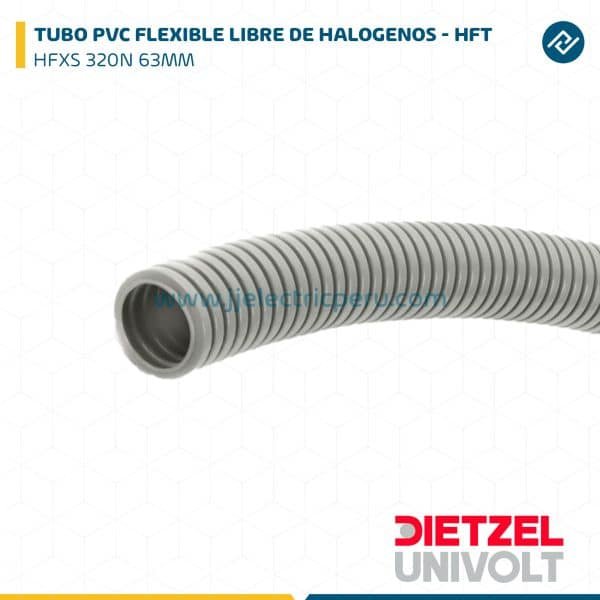 TUBO PVC FLEXIBLE LIBRE DE HALOGENOS - HFT HFXS TURBO 320N 63MM DIETZEL UNIVOLT