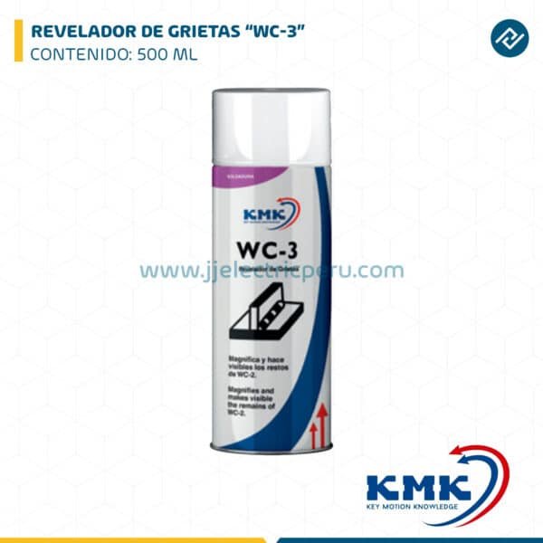 REVELADOR DE GRIETAS “WC-3” CONTENIDO: 500 ML KMK