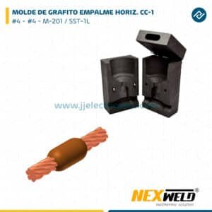 MOLDE DE GRAFITO EMPALME HORIZ. CC-1 #4 - #4 M-201 / SST-1L CART. 25 NEXWELD