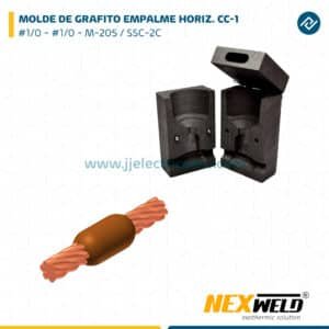 MOLDE DE GRAFITO EMPALME HORIZ. (CC-1) (#1/0 - #1/0) M-205 / SSC-2C CART. 45 NEXWELD
