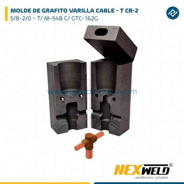 MOLDE DE GRAFITO VARILLA CABLE - T (CR-2) (5/8-2/0) T/ M-548 C/ GTC-162G #115 NEXWELD