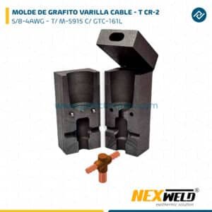 MOLDE DE GRAFITO VARILLA CABLE - T (CR-2) (5/8-4AWG) T/ M-5915 C/ GTC-161L CART. 90 NEXWELD