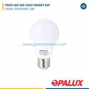 FOCO LED 100-240V SOCKET E27 COLOR DE LUZ 7200K 25000HRS 12W OPALUX