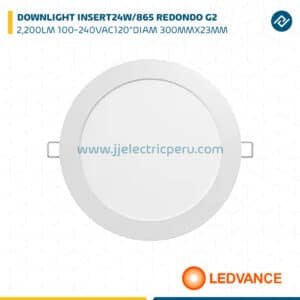 DOWNLIGHT INSERT24W/865 REDONDO G2 2,200LM 100-240VAC120°DIAM300MMX23MM LEDVANCE