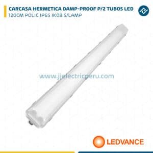 CARCASA HERMETICA DAMP-PROOF P/2 TUBOS LED 120CM POLIC IP65 IK08 S/LAMP LEDVANCE
