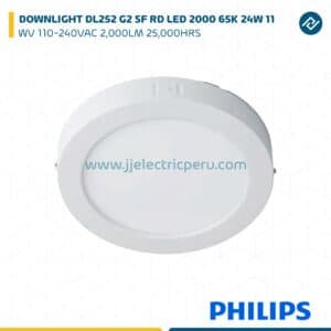 DOWNLIGHT DL252 G2 SF RD LED 2000 65K 24W 11"" WV 110-240VAC 2,000LM 25,000HRS PHILIPS
