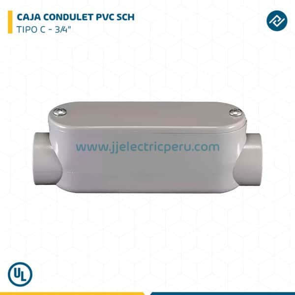 CAJA CONDULET PVC SCH TIPO C - 3/4"