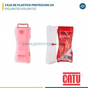 CAJA DE PLASTICO PROTECCION UV P/GUANTES AISLANTES CATU