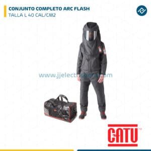 CONJUNTO COMPLETO ARC FLASH TALLA L 40 CAL/CM2 CATU