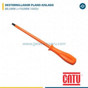 DESTORNILLADOR PLANO AISLADO Ø6.5MM L=150MM 1000V CATU