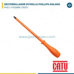 DESTORNILLADOR ESTRELLA PHILLIPS AISLADO PH2 L=100MM 1000V CATU