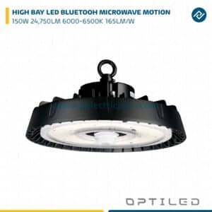 HIGH BAY LED 150W 24,750LM 6000-6500K BLUETOOH MICROWAVE MOTION SENSOR SMART OPTILED