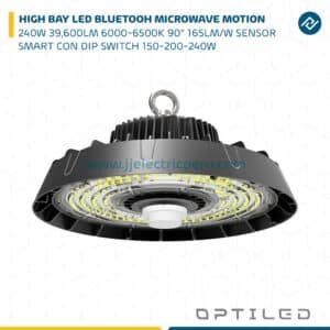 HIGH BAY LED 240W 39,600LM 6000-6500K 90° BLUETOOH MICROWAVE MOTION SENSOR SMART OPTILED