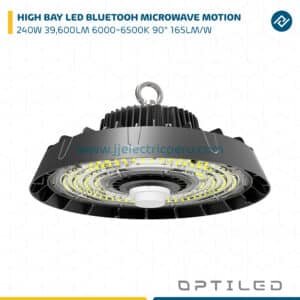 HIGH BAY LED 240W 39,600LM 6000-6500K 90° BLUETOOH MICROWAVE MOTION SENSOR SMART OPTILED