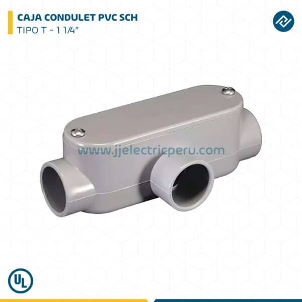 CAJA CONDULET PVC SCH TIPO T - 1 1/4"