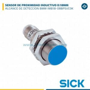 SENSOR PROXIMIDAD INDUCTIVO 18MM ALCANCE DETECCION 8MM IMB18-08BPSVC0K SICK