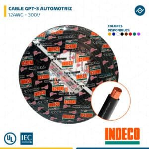 CABLE GPT-3 AUTOMOTRIZ 12AWG - 300V INDECO