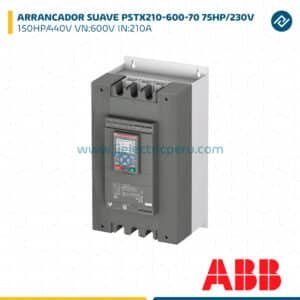 ARRANCADOR SUAVE PSTX210-600-70 75HP/230V - 150HP/440V VN:600V IN:210A ABB