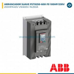 ARRANCADOR SUAVE PSTX250-600-70 100HP/230V - 200HP/440V VN:600V IN:250A ABB