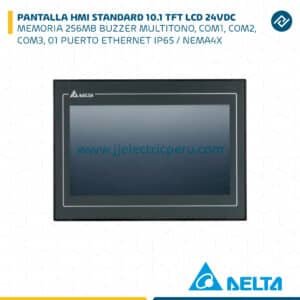 PANTALLA HMI STANDARD 10.1 TFT LCD 24VDC MEMORIA 256MB 01 PUERTO ETHERNET IP65 / NEMA4X DELTA