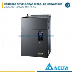 VARIADOR DE VELOCIDAD C2000+ DE 110KW/150HP 220A 380-480VAC TRIFÁSICO DELTA