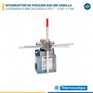INTERRUPTOR DE POSICIÓN VARILLA CUADRADA 6 MM CRUZADA O EN T 2NO+2NC TELEMECANIQUE