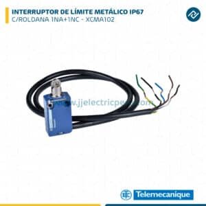 INT. DE LÍMITE METÁLICO IP67 C/ROLDANA 1NA+1NC XCMA102 TELEMECANIQUE