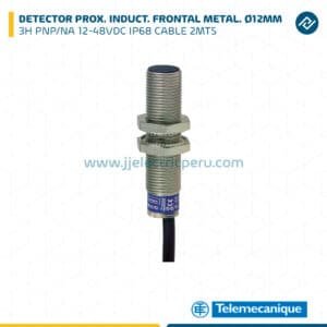 DETEC. PROX. INDUCT. FRONTAL METAL. 12MM 3H PNP/NA 12-48VDC IP68 CABLE 2MTS TELEMECANIQUE