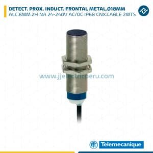 DETECT. PROX. INDUCT. FRONTAL METAL. 18MM 2H NA, 24-240V AC/DC IP68 CNX 2MTS TELEMECANIQUE